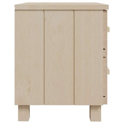 vidaXL Bedside Cabinets HAMAR 2 pcs Honey Brown 40x35x44.5cm Solid Wood 5