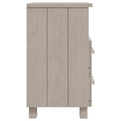 vidaXL Bedside Cabinet | Set of 2 | White | Solid pinewood, MDF | Compact 5