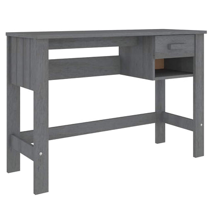 vidaXL Desk | Dark Grey | Solid Pine Wood, MDF | Medium | Desk | Rectangular 2