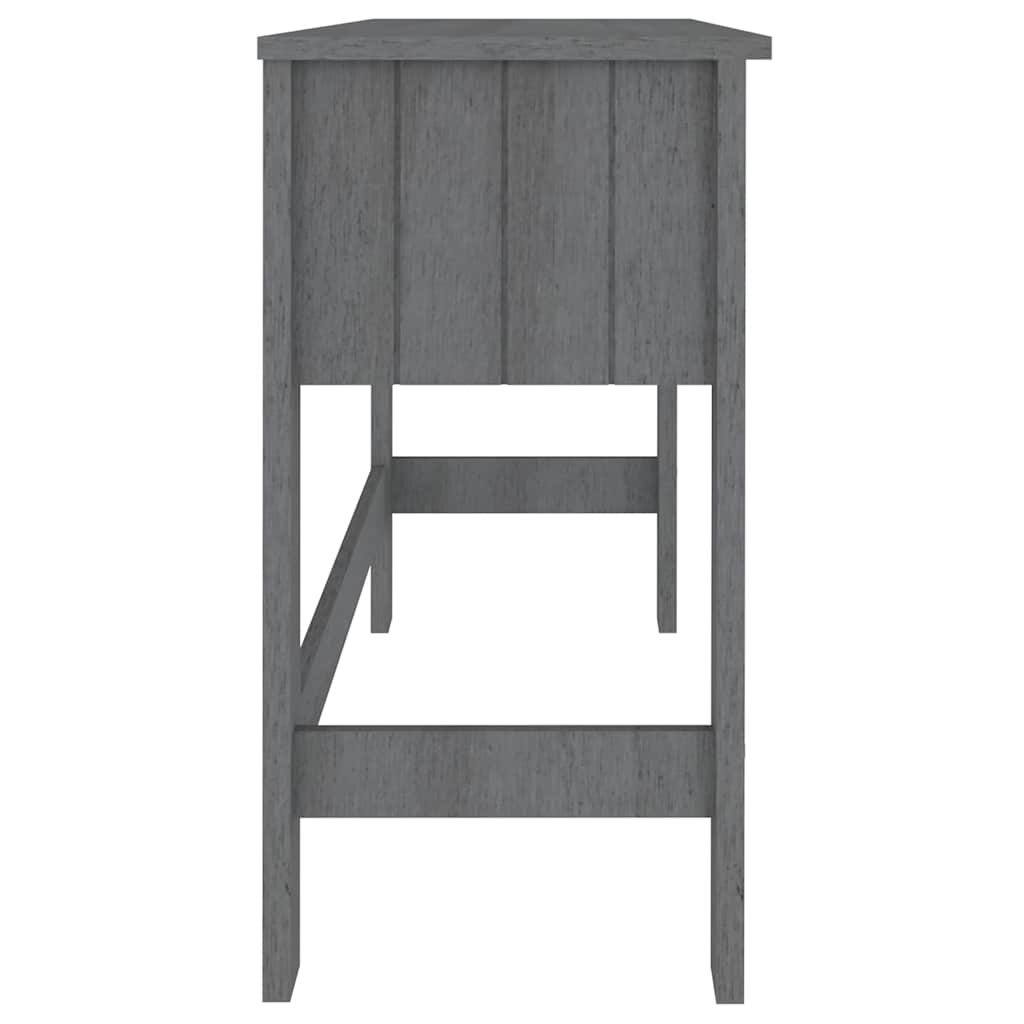 vidaXL Desk | Dark Grey | Solid Pine Wood, MDF | Medium | Desk | Rectangular 6