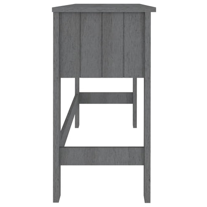 vidaXL Desk | Dark Grey | Solid Pine Wood, MDF | Medium | Desk | Rectangular 6