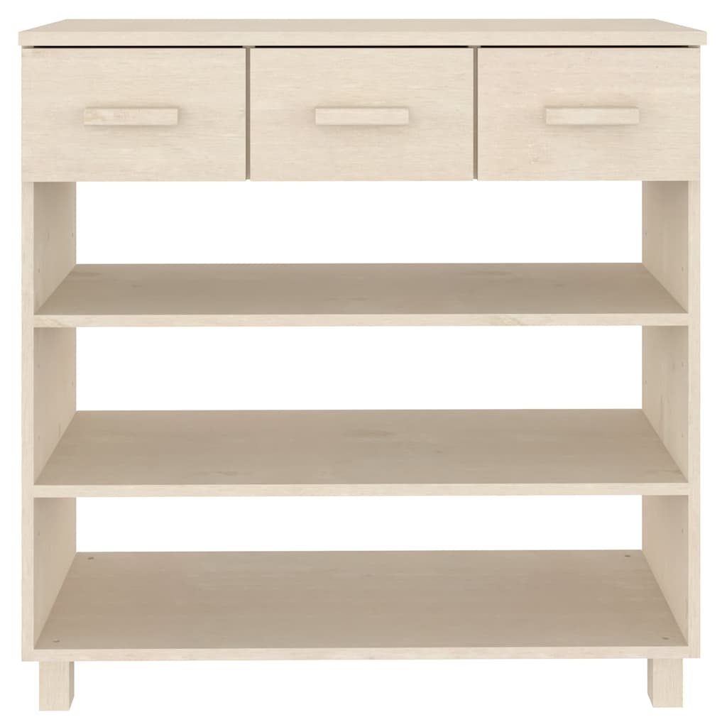 vidaXL Console Table | Honey brown | Solid pine wood, MDF | Medium 5