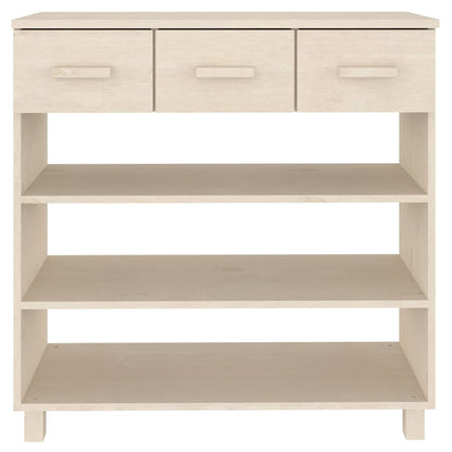 vidaXL Console Table | Honey brown | Solid pine wood, MDF | Medium 5