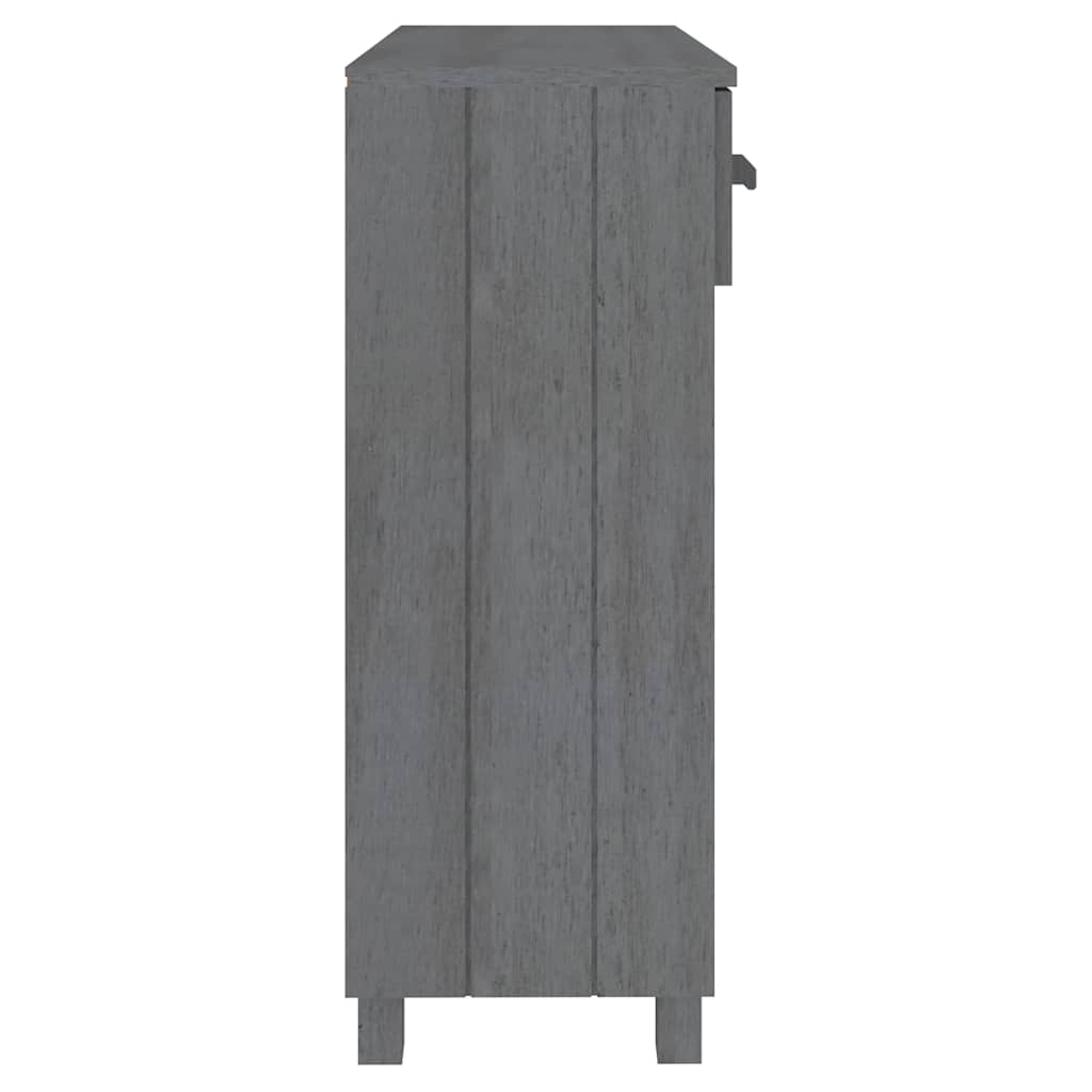 vidaXL Console Table | Dark Grey | Solid Pinewood, MDF | Standard 6