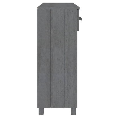 vidaXL Console Table | Dark Grey | Solid Pinewood, MDF | Standard 6