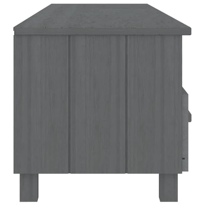 vidaXL TV Cabinet | Dark Grey | Solid Pinewood, MDF | Standard | TV Cabinet 4