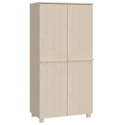vidaXL Wardrobe | Honey brown | Solid pinewood, MDF | 89 x 50 x 180 cm 2