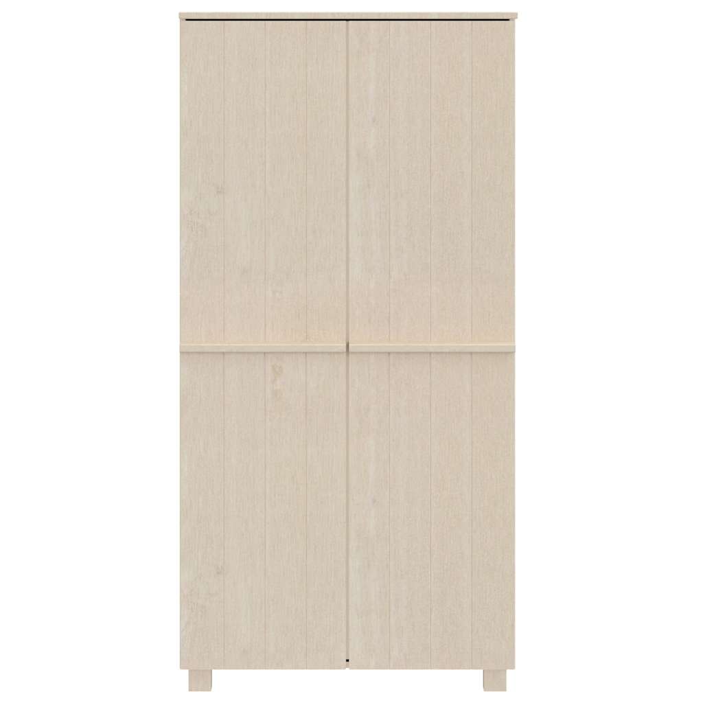 vidaXL Wardrobe | Honey brown | Solid pinewood, MDF | 89 x 50 x 180 cm 3