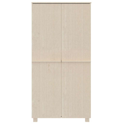 vidaXL Wardrobe | Honey brown | Solid pinewood, MDF | 89 x 50 x 180 cm 3