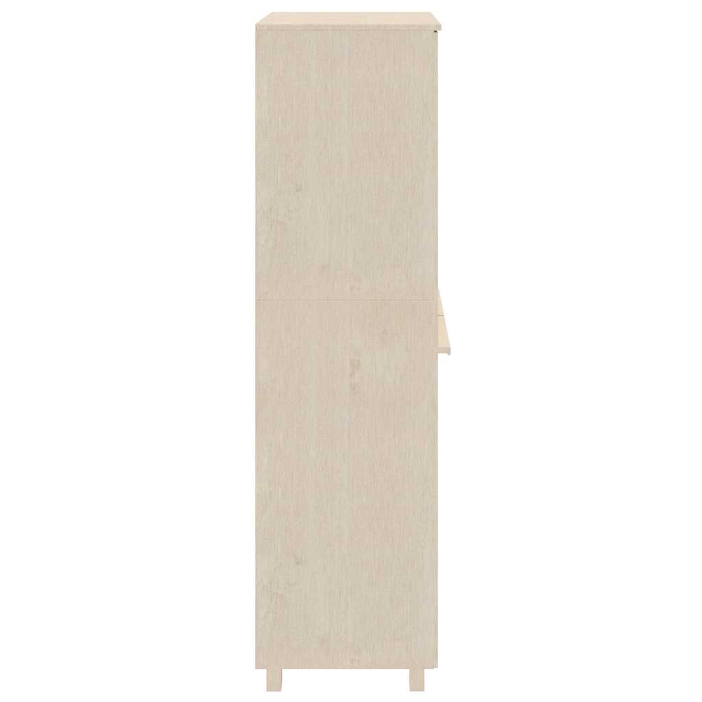 vidaXL Wardrobe | Honey brown | Solid pinewood, MDF | 89 x 50 x 180 cm 5