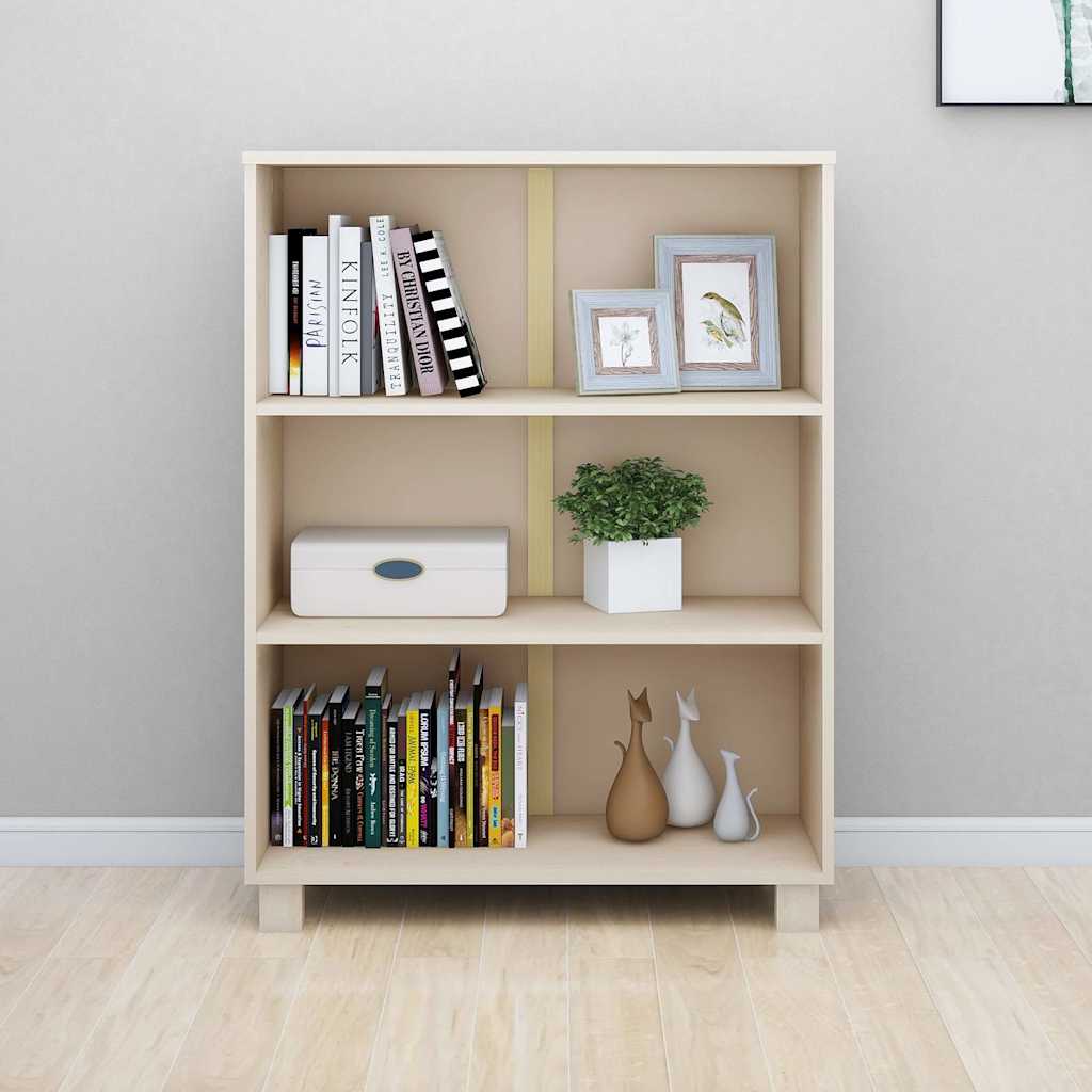 vidaXL Book Cabinet | Honey Brown | Solid Pinewood, MDF | Medium | Book Cabinet 5