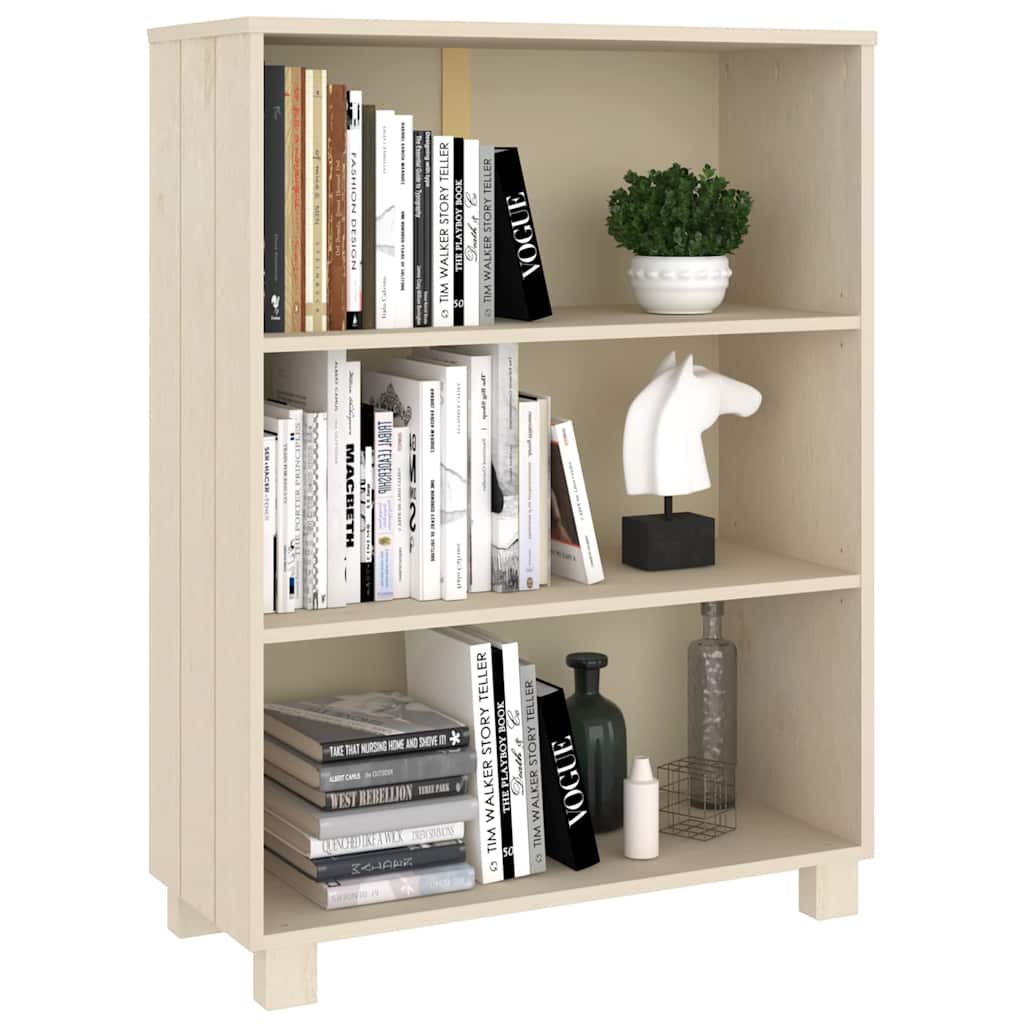 vidaXL Book Cabinet | Honey Brown | Solid Pinewood, MDF | Medium | Book Cabinet 6