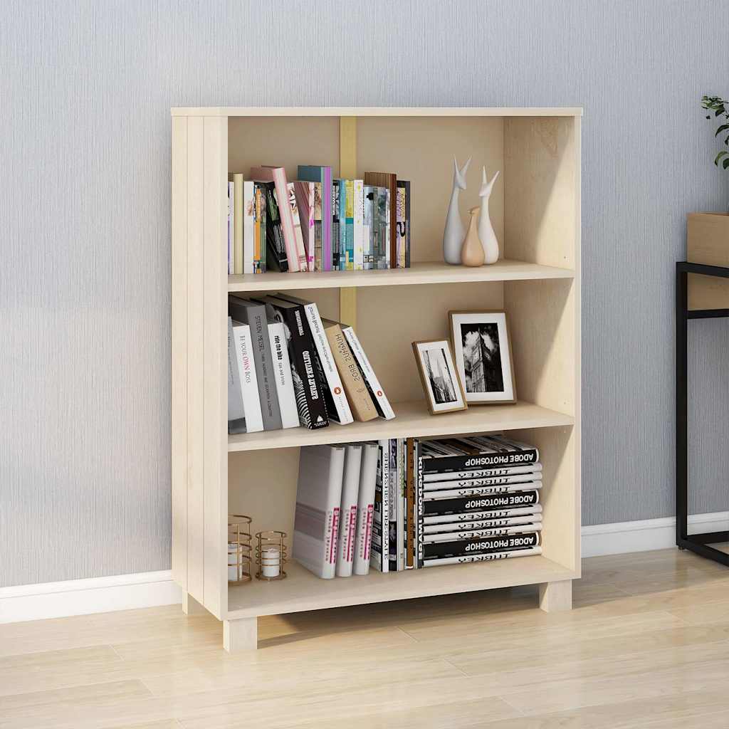 vidaXL Book Cabinet | Honey Brown | Solid Pinewood, MDF | Medium | Book Cabinet 1