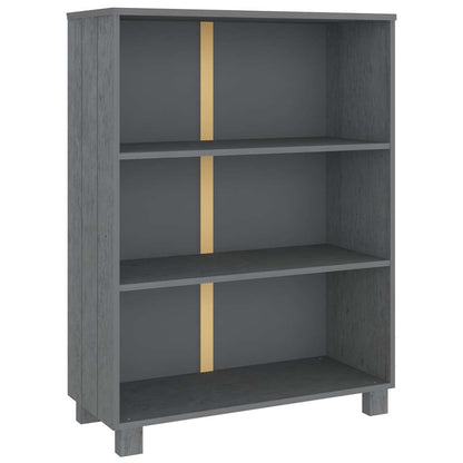 vidaXL Book Cabinet | Dark grey | Solid pinewood, MDF | Medium | Book Cabinet 2