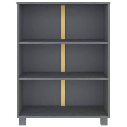 vidaXL Book Cabinet | Dark grey | Solid pinewood, MDF | Medium | Book Cabinet 3