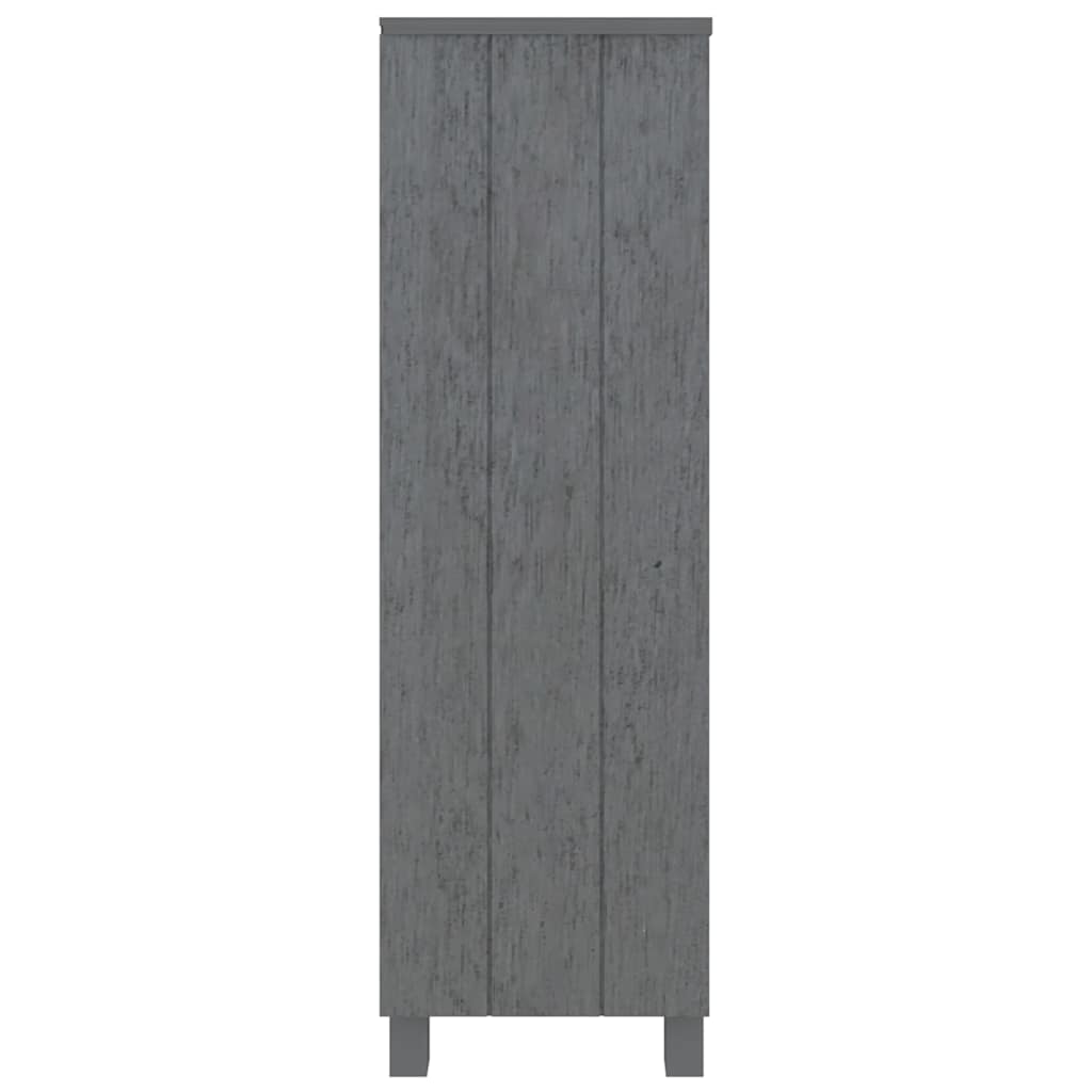vidaXL Book Cabinet | Dark grey | Solid pinewood, MDF | Medium | Book Cabinet 4