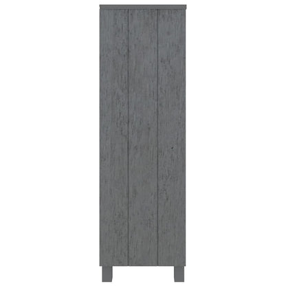 vidaXL Book Cabinet | Dark grey | Solid pinewood, MDF | Medium | Book Cabinet 4