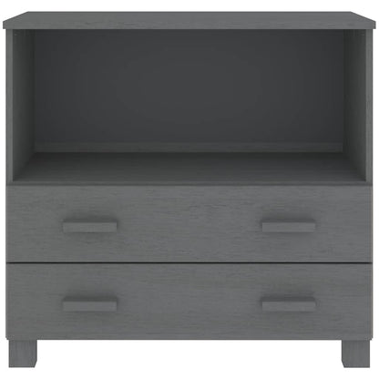 vidaXL Sideboard | Dark Grey | Solid Pine Wood | Medium | Sideboard 5