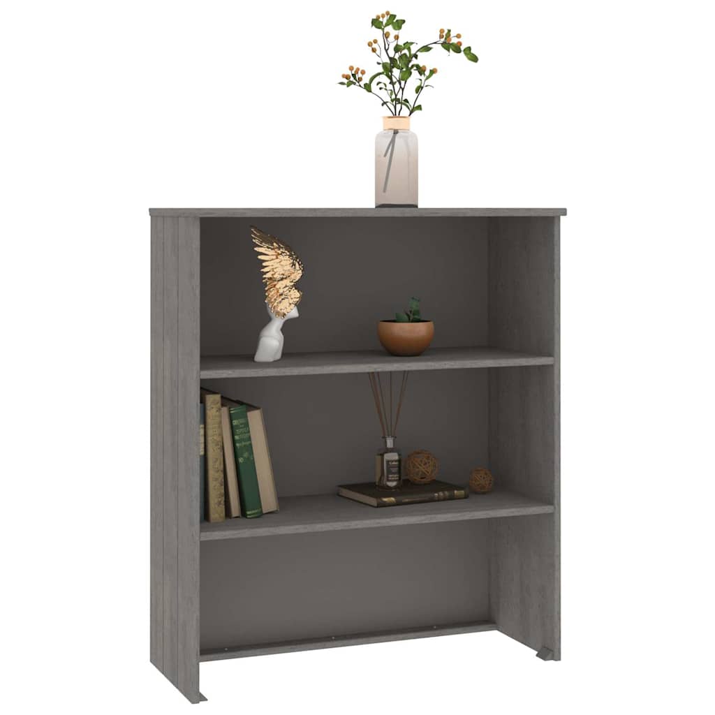 vidaXL Top For Highboard | Light grey | Solid pine wood, MDF | 85x35x100 cm 5