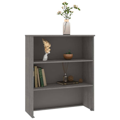 vidaXL Top For Highboard | Light grey | Solid pine wood, MDF | 85x35x100 cm 5