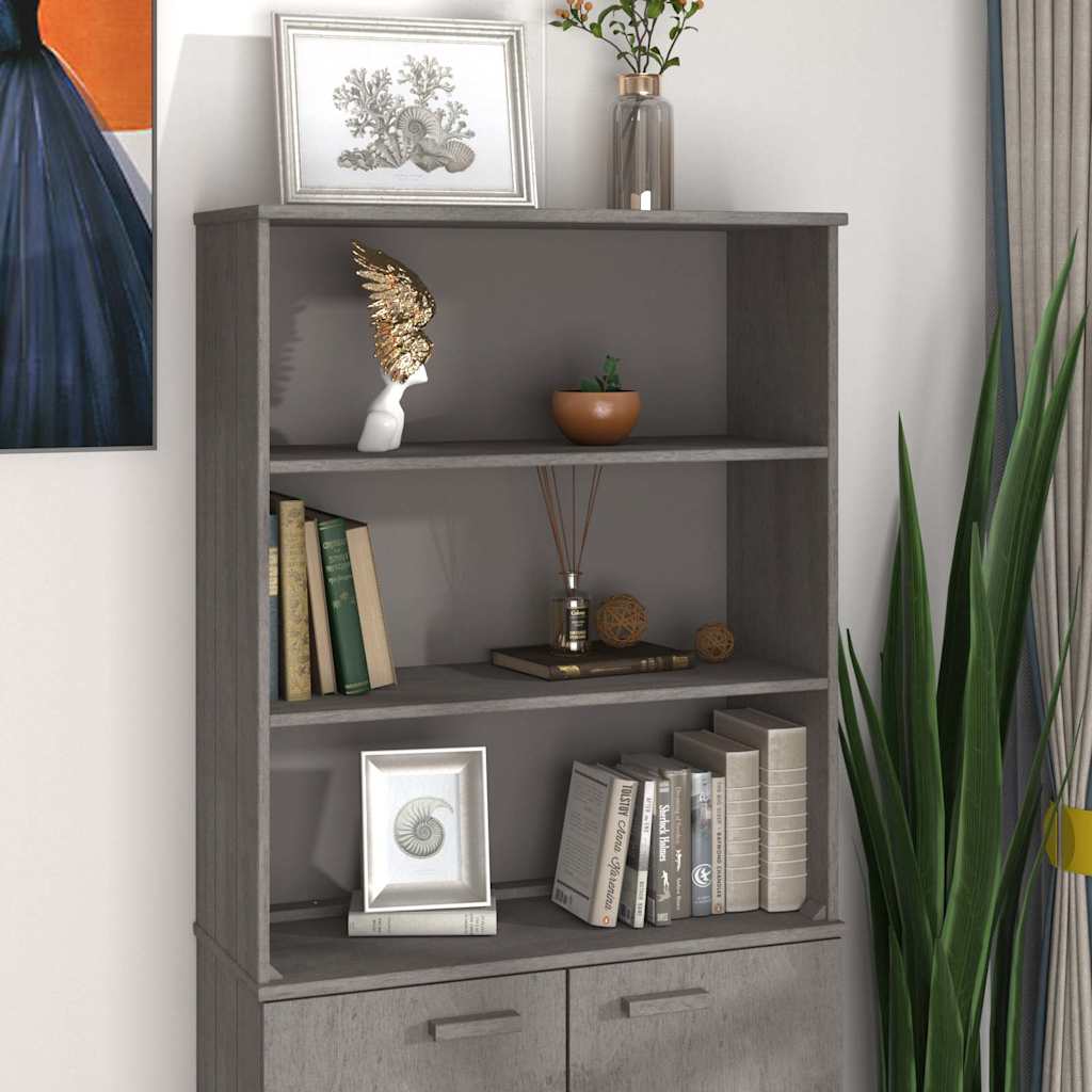 vidaXL Top For Highboard | Light grey | Solid pine wood, MDF | 85x35x100 cm 1