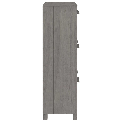 vidaXL Shoe Cabinet | Light grey | Solid pine wood, MDF, plastic | Medium 5