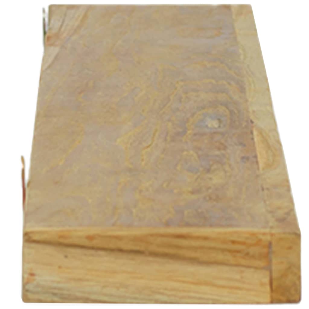 vidaXL Wall Shelves 2 pcs 110x15x4 cm Solid Wood Teak 4