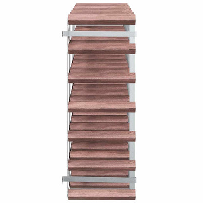 340893 vidaXL Wine Rack for 42 Bottles Brown Solid Wood Pine 6