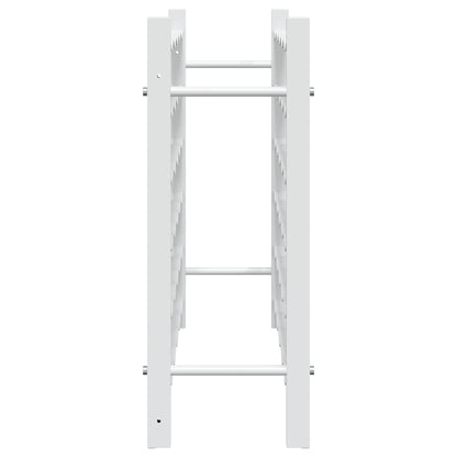 vidaXL Wine Rack for 36 Bottles White Metal 6