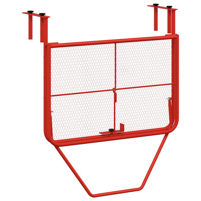 vidaXL Balcony Table Red 60x40 cm Steel 6