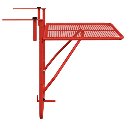 vidaXL Balcony Table Red 60x40 cm Steel 5