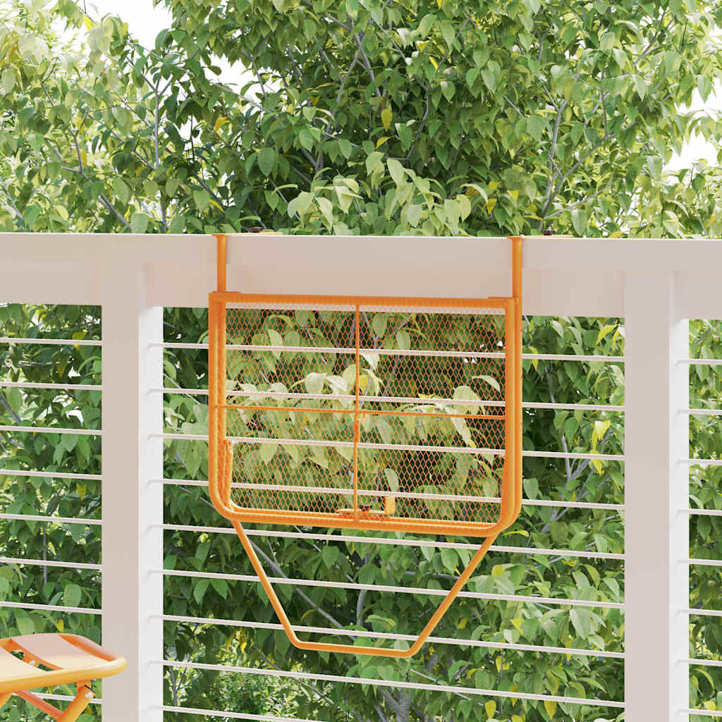 vidaXL Balcony Table Yellow 60x40 cm Steel 3