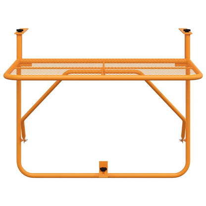 vidaXL Balcony Table Yellow 60x40 cm Steel 6