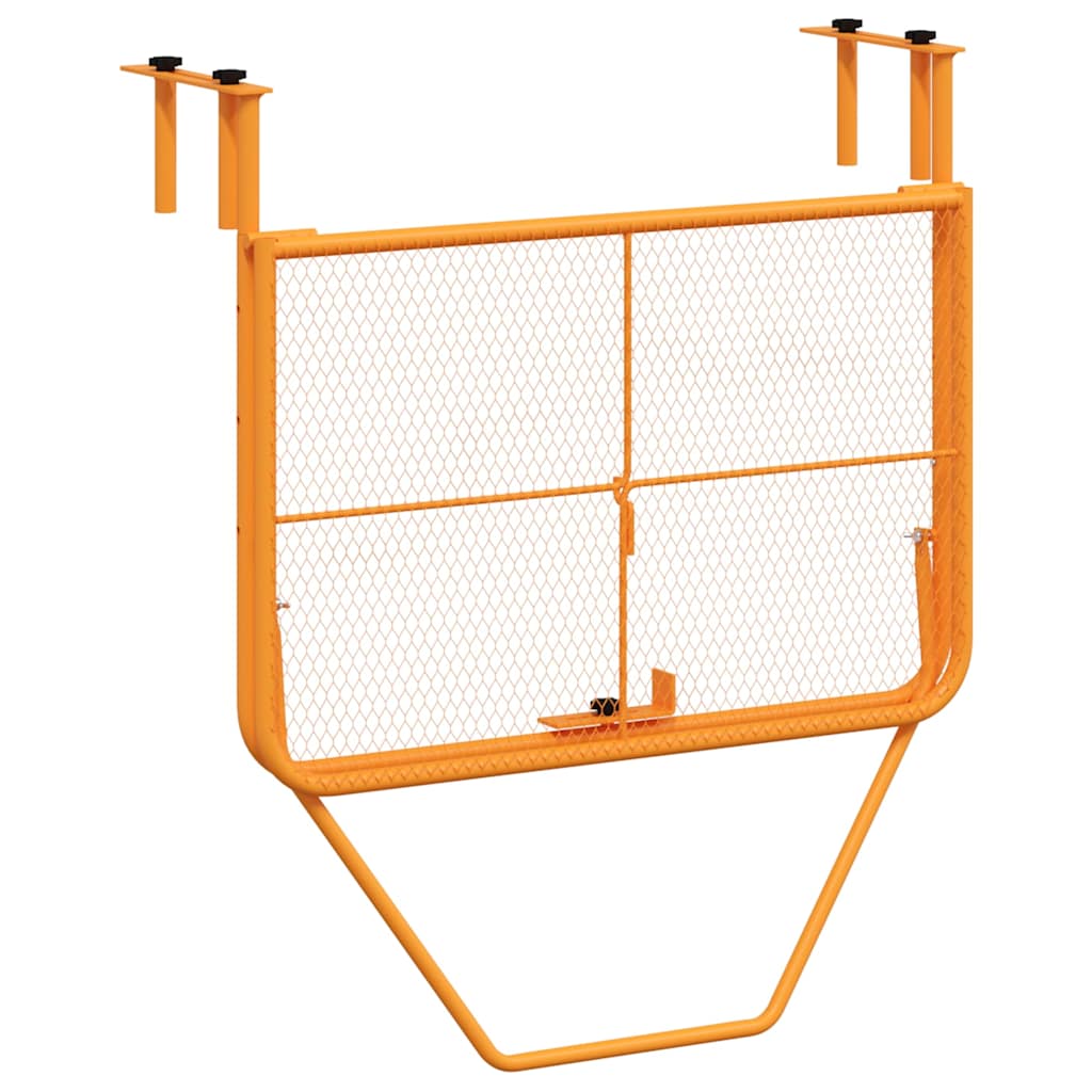 vidaXL Balcony Table Yellow 60x40 cm Steel 5
