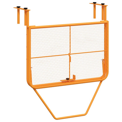 vidaXL Balcony Table Yellow 60x40 cm Steel 5