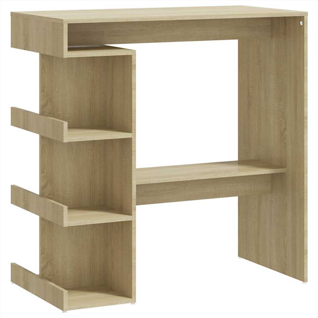 Bar Table with Storage Rack 100x50x101.5 cm Sonoma oak