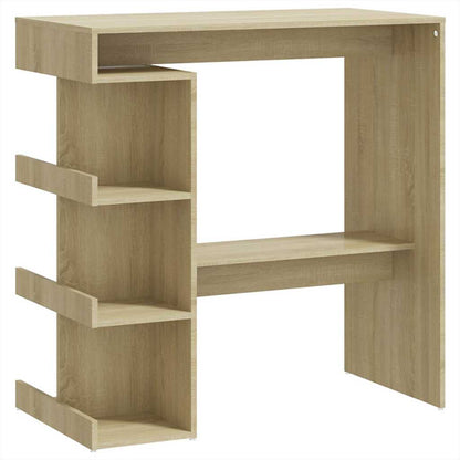 Bar Table with Storage Rack 100x50x101.5 cm Sonoma oak