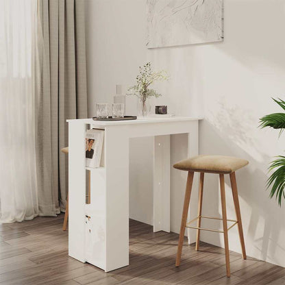 vidaXL Bar Table with Shelf 102x50x103.5 cm Engineered Wood