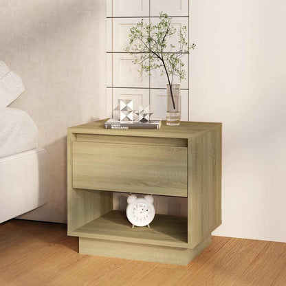 vidaXL Bedside Cabinet | Set of 2 | Sonoma Oak | Engineered Wood | Standard 3
