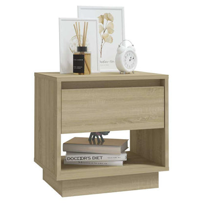 vidaXL Bedside Cabinet | Set of 2 | Sonoma Oak | Engineered Wood | Standard 4