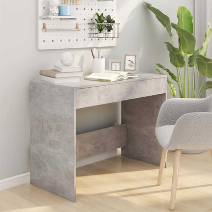 vidaXL Desk | Concrete grey | Engineered wood | Standard | Storage | Desk 3