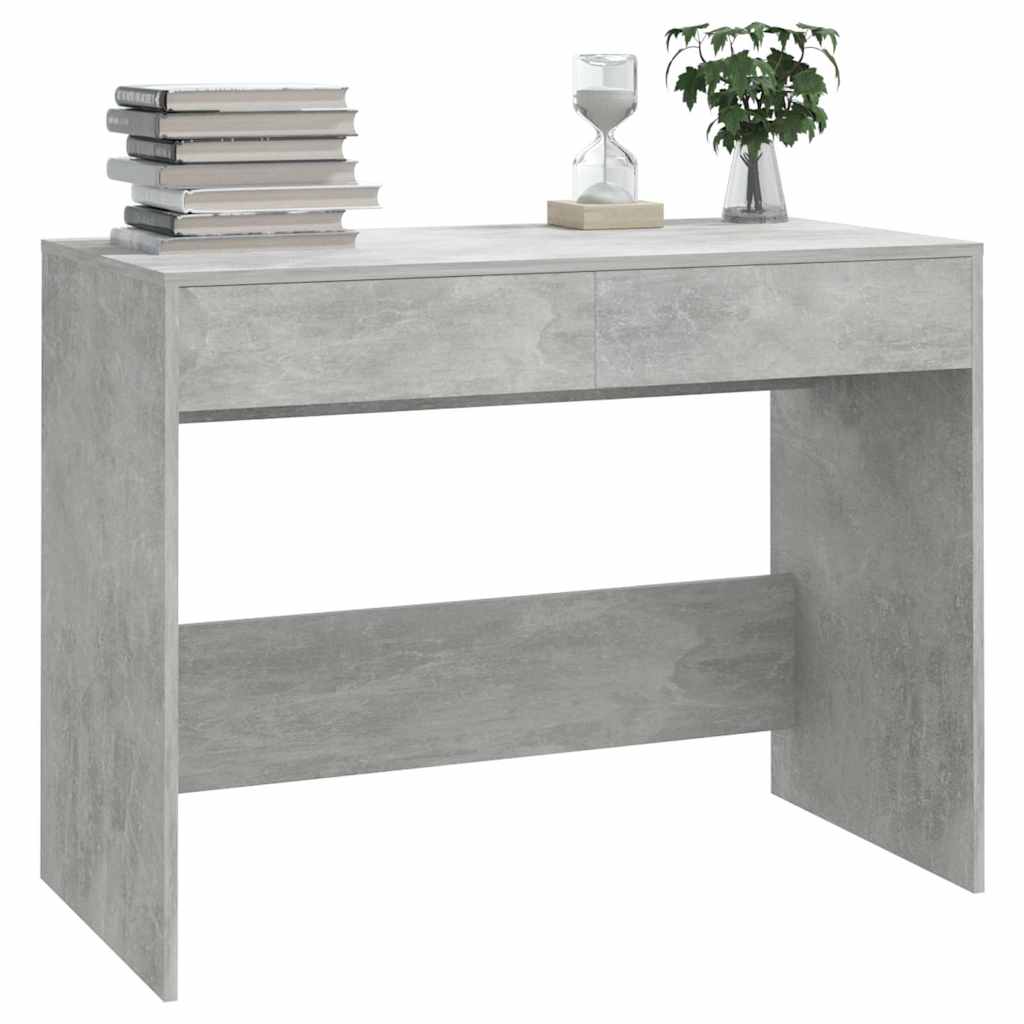 vidaXL Desk | Concrete grey | Engineered wood | Standard | Storage | Desk 4