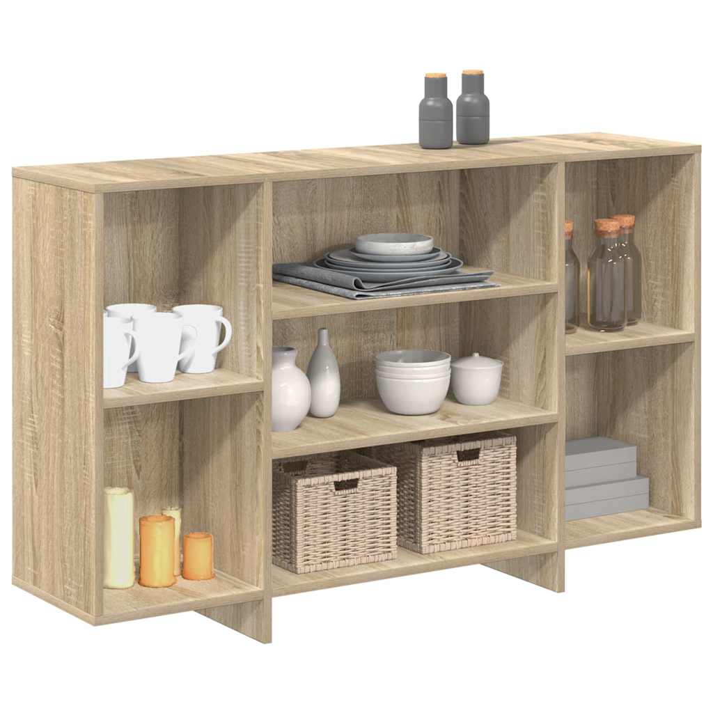 vidaXL Sideboard | Sonoma oak | Engineered wood | 120 x 30 x 75 cm | Sideboard 4