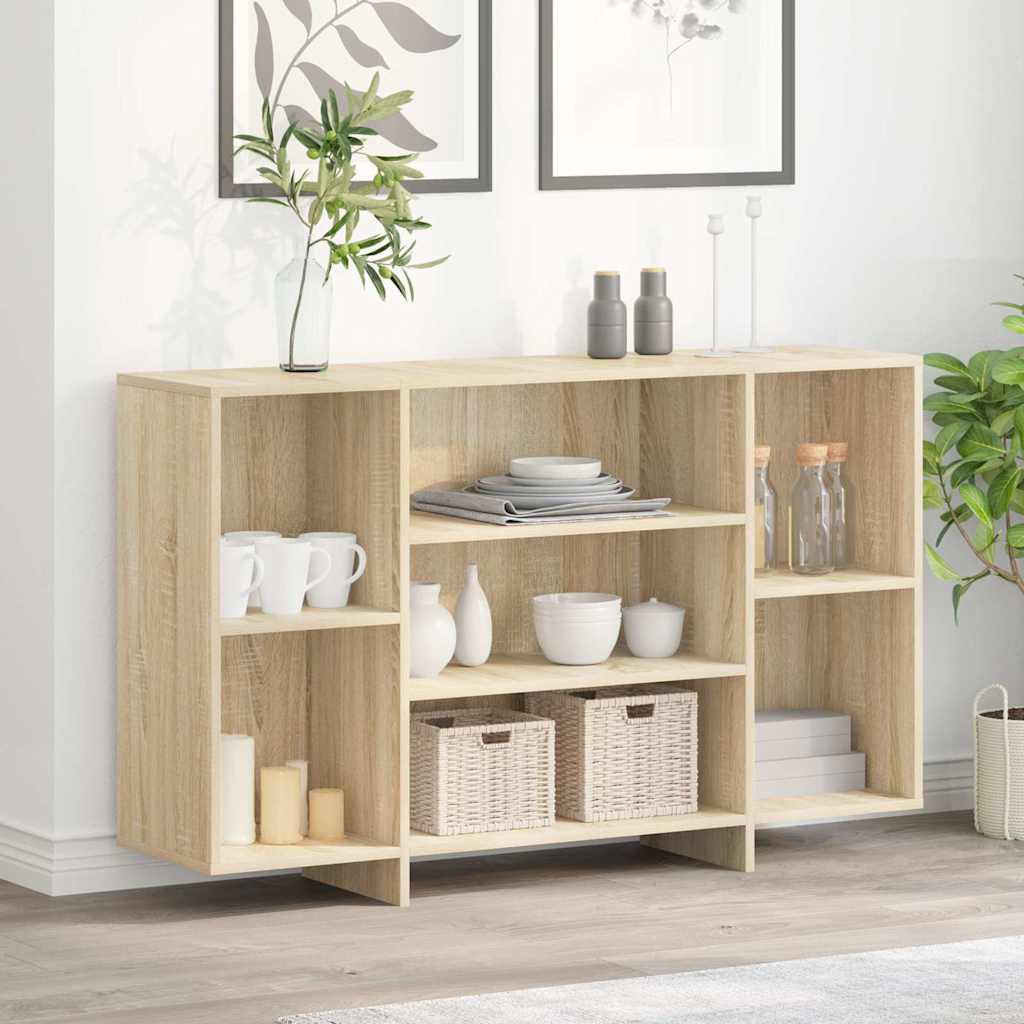 vidaXL Sideboard | Sonoma oak | Engineered wood | 120 x 30 x 75 cm | Sideboard 1