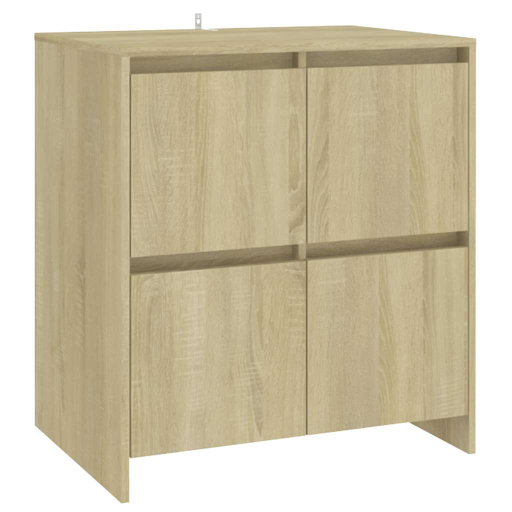 vidaXL Sideboard Sonoma Oak 70x41x75 cm Engineered Wood 2