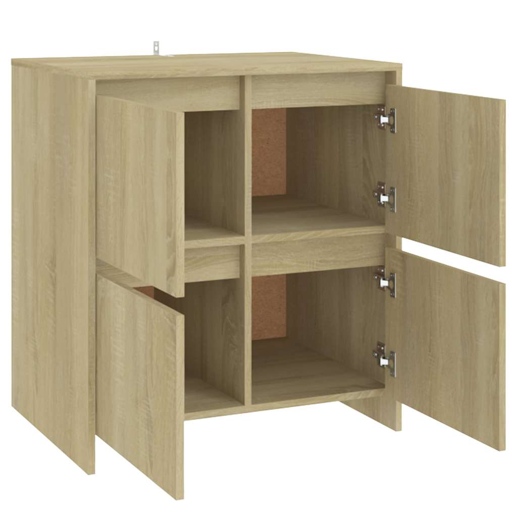 vidaXL Sideboard Sonoma Oak 70x41x75 cm Engineered Wood 5