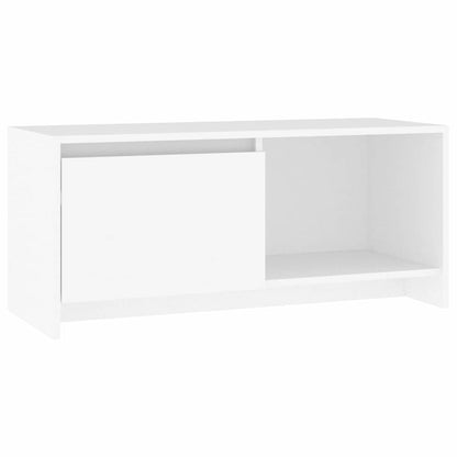 vidaXL TV Cabinet White 90x35x40 cm Engineered Wood 2