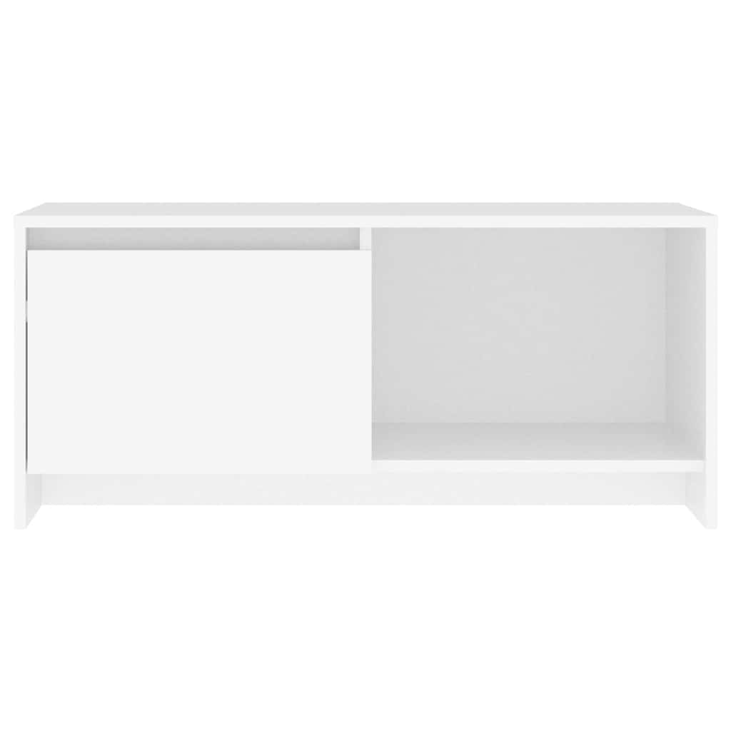 vidaXL TV Cabinet White 90x35x40 cm Engineered Wood 5