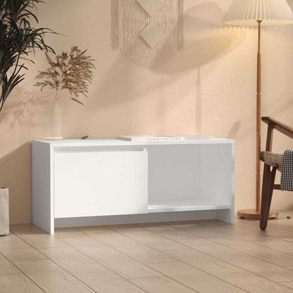 vidaXL TV Cabinet White 90x35x40 cm Engineered Wood 1