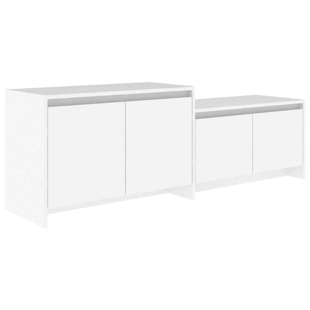 vidaXL TV Cabinet | White | Engineered wood | 146.5 x 35 x 50 cm | TV Cabinet 2